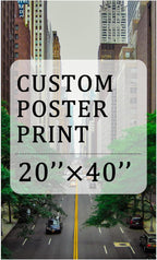 YXIMOX Custom Art Print on Premium Canvas, Personalized with Your Image or Design, Large Wall Decor for Living Room, Office, Bedroom, Custom Canvas Artwork(Unframe) (Unframe, 20"x40")