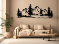 Vailla Mountain Art Large Mountains Wall Decor Wood Wall Art 3D Wall Hanging Home Decoration Nature 3D Textured Sculptures Mountain Rivers Decorative Painting Suitable For Living Room Bedroom Office