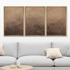 MUDECOR Framed Canvas Print Wall Art Minimalist Earthy Neutral Brown Abstract Illustrations Realism Decorative for Living Room, Bedroom, Office - 24"x36"x3 Natural