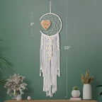 Sisters Gifts for Christmas from Sisters Brother, for Women Decoration Dream Catcher with Heart Pendant, Birthday Gift for Sister in Law, Soul Sisters, Boho Home Wall Decor