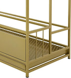 Umbrella Stands, Commercial Umbrella Holder with Removable Drip Tray (Gold)
