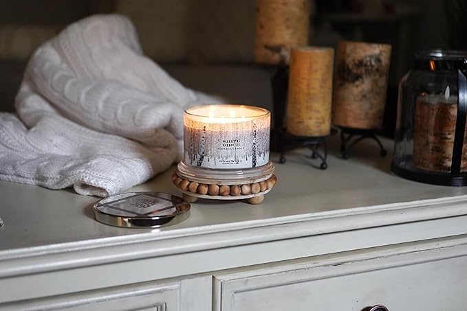 HomeWorx by SLATKIN + CO. Candle- White Birch, 18 oz. Premium Scented Candle - 30-55 Hours Burn Time