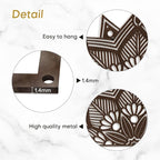 SIGNLEADER Metal Wall Art Decor Flower Minimalist Modern Abstract Wall Sculpture Hangings Home Decoration for Living Room, Bedroom, Bathroom, Kitchen, Outdoor - 24" Bronze