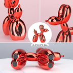 Silver Balloon Dog Decor,Balloon Animal Decor,Shelf Decor Preppy Room Decor,Cute Statue Home Decor, Bedroom Modern Sculpture Desk Decor,Office Gold Decorations Small Figurines