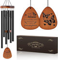 JOBOSI Mother's Bouquet Memorial Wind Chime with Black Tube Decorative Gift,Indoor/Outdoor Decorative Gift, Perfect for Mothers, Ladies, and Grandma