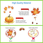 Fall Window Clings for Glass Windows, 71pcs Autumn Window Clings Maple Leaf Pumpkin Window Sticker Thanksgiving Decor, 7 Sheets Fall Decorations for Classroom Office Home Indoor Clearance Party