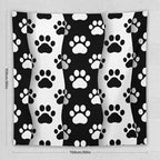 VUMIVI Pet Paws Tapestry Cute Puppy Kitten Black White Animal Paws Modern Funny Art Tapestry Wall Hanging for Living Room Bedroom Dorm Classroom Aesthetic Decor W60xL60in
