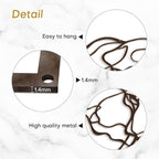 SIGNLEADER Metal Wall Art Decor Elephant Minimalist Modern Abstract Wall Sculpture Hangings Home Decoration for Living Room, Bedroom, Bathroom, Kitchen, Outdoor - 24" Bronze
