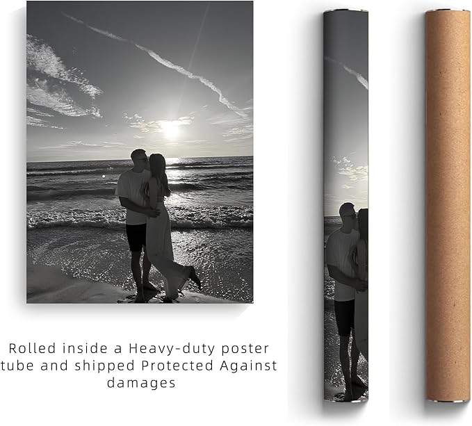 Custom Canvas Poster from Photo (24x36, Unframed) - Personalized Wall Art Prints - Turn Your Pictures into High Definition Posters - Customized Decoration for Living Room, Bedroom & Wedding Gifts
