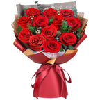ADDWel Valentine's Gifts for Her, Preserved Red Rose Bouquet – Real Long-Lasting Flowers Gift for Wife, Girlfriend, Mom – Romantic Vday, Anniversary, Birthday, Graduation Gifts for Women
