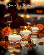 Homemory 12 Pack 3” Flameless Led Floating Candles, 200 Hour White Battery Operate Waterproof Tealights for Cylinder Vases, Centerpieces at Wedding Decor, Party, Pool
