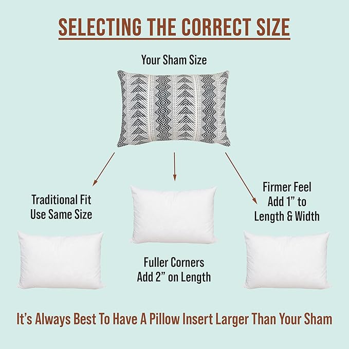 Pillowflex Premium Polyester Throw Pillow Insert - 21x27 - Ultra Soft Large Rectangle Throw Pillow, Couch Sham, Lumbar, Back, Sofa - Machine Washable - Decorative Accent Form - 1 Soft Pillow