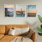 Vittanly 12x16 Picture Frames Set of 9, Shatter Resistant Plexiglass, Display 11x14 Pictures with Mat or 12x16 without Mat, Photo Frames for Wall Mount, Engineered Wood, Distressed White