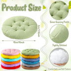 Fumete 12 Pcs Floor Pillows Cushions Seating 16 x 16 Inches Color Round Seat Reading Floor Chair Cushions for Kids Adults Classroom Home School Playing Supplies(Colorful)