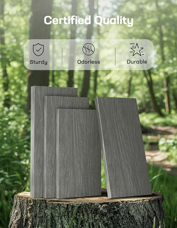 Marsail Farmhouse 7 Drawer Dresser, Wood Chest of Drawers with Natural Texture, Smooth Gliding Drawers, Versatile Storage Organizer Cabinet for Bedroom & Living Room, Grey