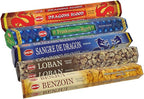 Hem Incense Sticks Variety Pack #3 and Incense Stick Holder Bundle with 5 Popular Based Fragrances