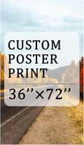 YXIMOX Custom Art Print on Premium Canvas, Personalized with Your Image or Design, Large Wall Decor for Living Room, Office, Bedroom, Custom Canvas Artwork(Unframe) (Unframe, 36"x72")