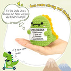 OCCdesign Mini Uncle Gifts from Niece Nephew I Love You Unclesaurs Best Uncle Gifts Cute Handmade Crochet Dino Thank You Gift for Uncle Funny Birthday, Christmas Ideas for Uncles Home Decor