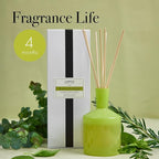 LAFCO New York Classic Reed Diffuser, Rosemary Eucalyptus - 6 oz - Up to 3 Months Fragrance Life - Reusable Glass Vessel - Natural Wood Reeds - Made in The USA