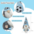 Little Football Soccer Gnomes Plush Ornaments Cute Swedish Tomte Nisse Dwarf Gnome Doll Sports Game Fans Gifts Tiered Tray Home Decoration