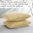 Southshore Fine Living, Inc. King Quilt Bedding Set, Soft, Lightweight Quilt, King Size Coverlet, Stain & Pet Hair Resistant Bedding, Standard or California Size with 2 Pillow Shams, Gold