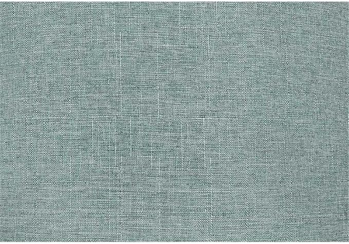 Convenience Concepts Designs4Comfort Round Shoe Ottoman, Green Faux Linen