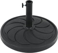 COBANA Patio Umbrella Base, 40lbs Outdoor Heavy Duty Resin Umbrella Stand for Garden, Backyard, Porch, Balcony, Black