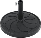COBANA Patio Umbrella Base, 40lbs Outdoor Heavy Duty Resin Umbrella Stand for Garden, Backyard, Porch, Balcony, Black