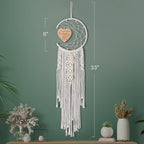 Aunt Niece Gifts for Christmas, Aunt Gifts from Niece Christmas Decorations Dream Catcher with Heart Pendant, Unique Birthday Gift for Nieces from Auntie Women Gift Boho Home Wall Decor