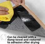 Rug Carpet Non Slip Grippers, Reusable Rug Tape Pads, Strong Adhesive Carpet Grippers for Area Rugs, Keep Corners Flat, No Damaging for Floor Removable, 12Pcs