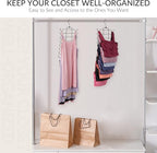 ZEDODIER 4 Pack Tank Top Hanger Space Saving, Bra Hangers for Closet Organizer, Hanging Bra Organizer Tank Tops Holder with 32 Hooks, Metal Closet Organizers and Storage Small Space Solutions, Black