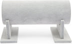 Juvale Velvet Headband Holder Stand - 12.2 x 6.5 x 6.7 Inches, Gray Velvet - Hair Accessories Organizer & Headband Rack - Bracelet Display & Jewelry Stand
