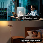 Spotlight Floor Lamp, Tall LED Standing Lamp with Remote/Touch Control, 2700K-6500K, 350°Rotating Head Standing Lamp, Reading Floor Lamp for Living Room, Bedroom, Office & Wall Art, Black RGB