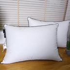 Luxurious Down Pillows - Standard Size, High Fill Power, Breathable Cotton Blend Shell,Down Pillow Ideal for Every Night (Off White, Standard (Pack of 2))