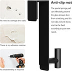 WUIVIUT T-Shaped Over Door Hooks - Fits Wooden & Metal Doors Less Than 1.77" Wide,Door Hanger for Office,Bedroom Heavy-Duty Stainless Steel Doors(T Shape 2 Pack, Fits 1-3/4'' Thick)