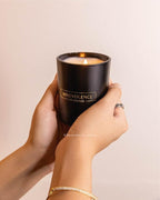 Benevolence LA Clearance Candle Rose & Sandalwood Christmas Scented Candles | Soy Candles, Black Holiday Candle for Home | Gifts for Women and Men | Home Fragrance | Aromatherapy | 6oz