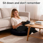 Tiita Outdoor Cushions Square Floor Pillow Thicken Tufted Seat Pad Large Floor Cushion for Yoga Meditation Living Room