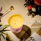 HomeLights Scented Candles | Large Jar 34 Oz Natural Soy Candle | 130 hrs Long-Lasting with 3 Wicks | Bohemian Natural for Home Decor | Gifts for Mom & Women, Coral Paradise