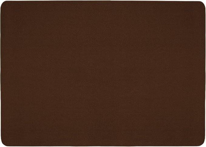 House, Home and More Skid-Resistant Carpet Indoor Area Rug Floor Mat - Chocolate Brown - 5 Ft X 7 Ft - Non Slip Rubber Backing, Stain Resistant, Dog Friendly, Living Room Bedroom Kitchen Entryway