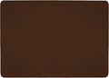 House, Home and More Skid-Resistant Carpet Indoor Area Rug Floor Mat - Chocolate Brown - 4 Ft X 6 Ft - Non Slip Rubber Backing, Stain Resistant, Dog Friendly, Living Room Bedroom Kitchen Entryway