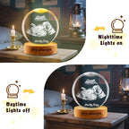 Custom Ultrasound Crystal Ball withText Photo Personalized Ultrasound Picture Frames with Light Holder Engraved Crystal Ball Gift for Expecting Parents