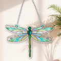 Dragonfly Gifts for Women, Acrylic Decor Dragonfly Hanging Ornaments for Christmas Tree, Blue Green Ornaments for Home Window & Car Decor
