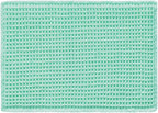 Waffle Bath Mat, Boho Bathroom Rugs Non Slip Washable Super Absorbent Quick Dry Cute Bath Mat Farmhouse Bathroom Decor, 36"x24" Aqua Blue