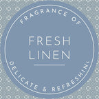 The Master Herbalist Fragrant Scented Drawer Liners in a Geometric Print (Folded) | Natural | Pack of 5 Sheets | Contains Essential Oils | Made in The UK (Dusk Blue | Fresh Linen, Folded)
