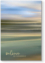 Renditions Gallery Canvas Nature Wall Art Home Paintings & Prints Serene Blue Sky Ocean Inspirational Wall Hanging Decorative Artwork for Bedroom Living Room Office Kitchen - 32"x48" LT06