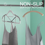 40 Pack Heavy Duty Plastic Hangers, Non Slip Clothes Hangers with Rubber Pads and 360° Hook - Thin Space Saving Hanger, Closet Organizer for Shirt, Pants, Suit, Skirt,Coat - Gray
