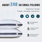 Meoflaw Pillows for Sleeping (4-Pack), Luxury Hotel Pillows Queen Size Set of 4,Bed Pillows for Side and Back Sleeper (Queen)