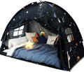 Sherilyn Twin Bed Canopy Tent, Canopy on Bed Privacy Space Sleeping Blackout Tents Bunk Bed Tent Twin Size (Galaxy Tent)