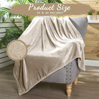 Tinideya 12 Pcs Flannel Fleece Throw Blanket Bulk 50 x 60 Inch Soft Fleece Blanket Warm Throw Blanket Coral Blankets for Couch Sofa Home Wedding Gifts Season (Khaki)