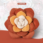 Flower Throw Pillow - 13.8" Plant Shaped Cushion, Soft Plush Decorative Pillow for Bedroom & Living Room, Unique Purple Design, Home Decor Accen
